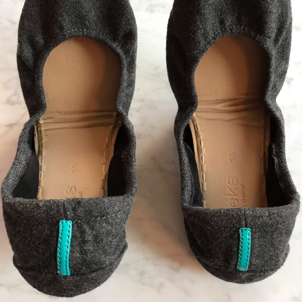 Tieks - Graystone Gray Felt - Size 10